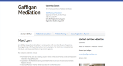Desktop Screenshot of gaffiganmediation.com